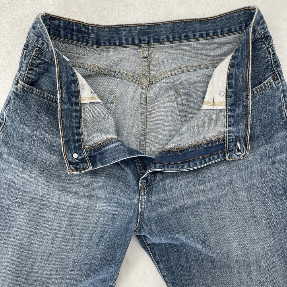 Levis 569 Shorts Mens 36 Blue Denim Loose Straight Fit Jorts Baggy Y2K 90s